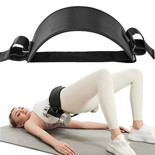 Hip Thrust Belt Glute Bridge Pad Workout with Dumbbells Kettlebells for Squats Lunges Bridges Dips Training Home Gym Equipment - Ambiance Fitness